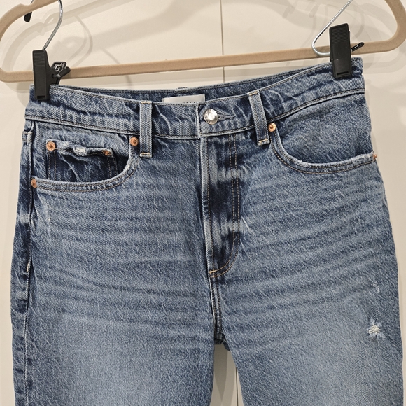 Pistola Jeans 27P Light Med Wash Button Fly Straight Leg Classic Preppy Capsule - Picture 3 of 11